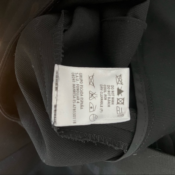 Escada Virgin Wool Straight Bootcut Flare Leg High Rise Trousers size 34 - Picture 7 of 9